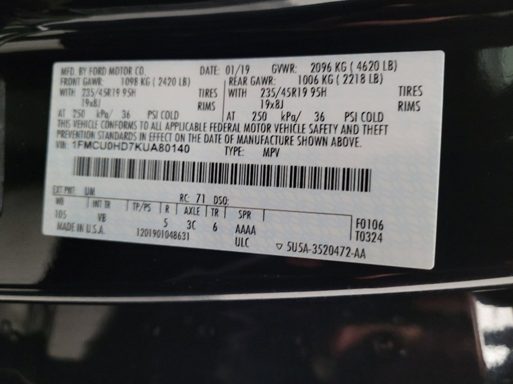 2019 Ford Escape SEL