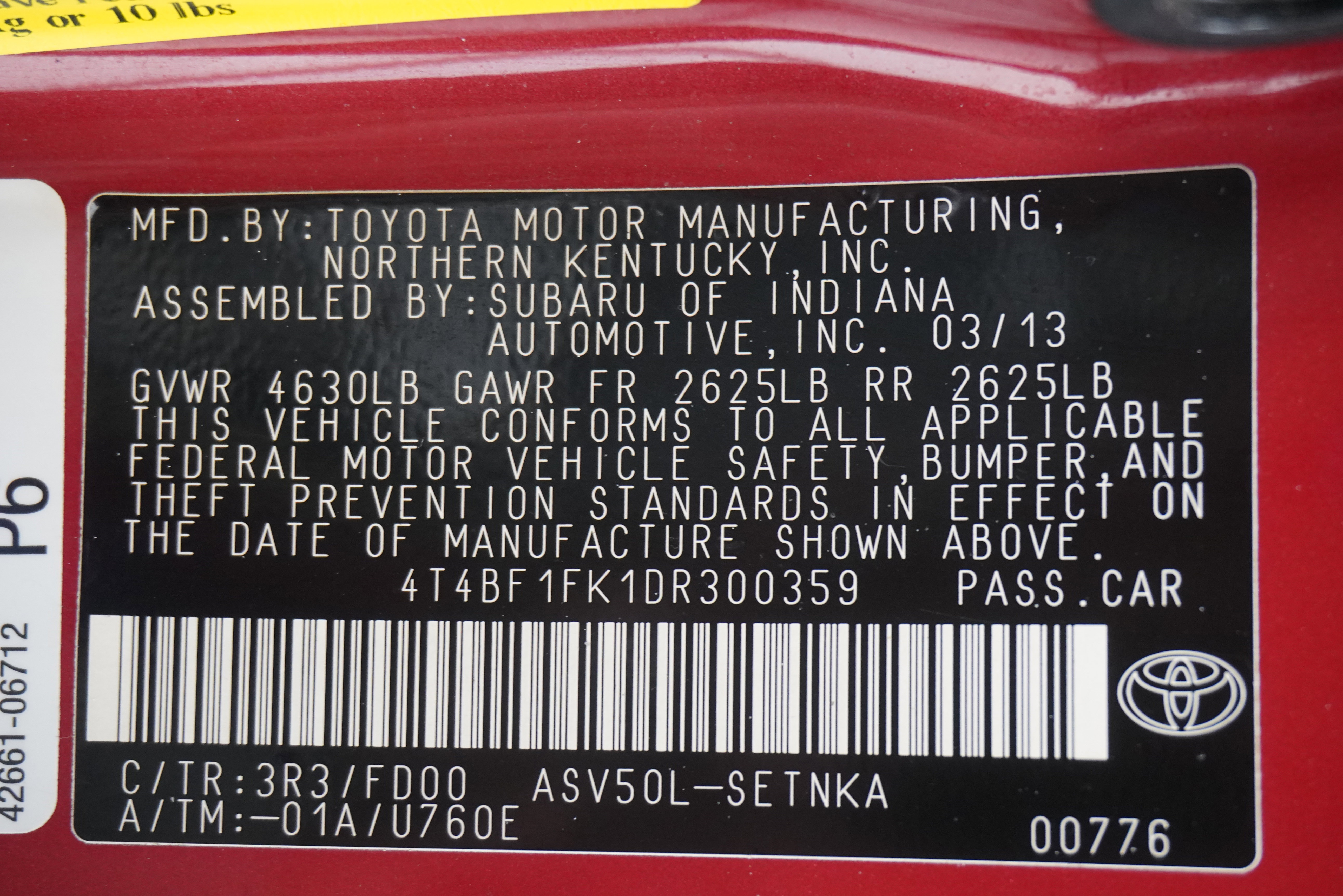 2013 Toyota Camry LE