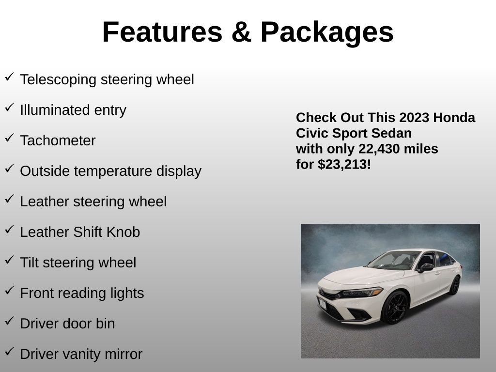 2023 Honda Civic Sport