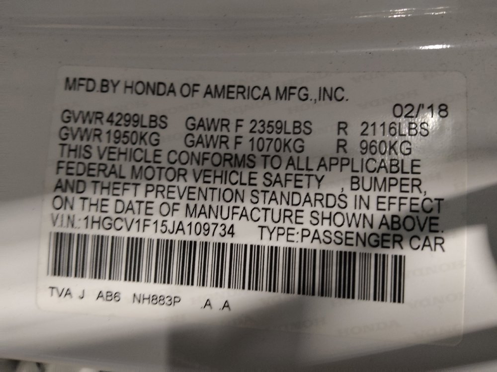 2018 Honda Accord LX