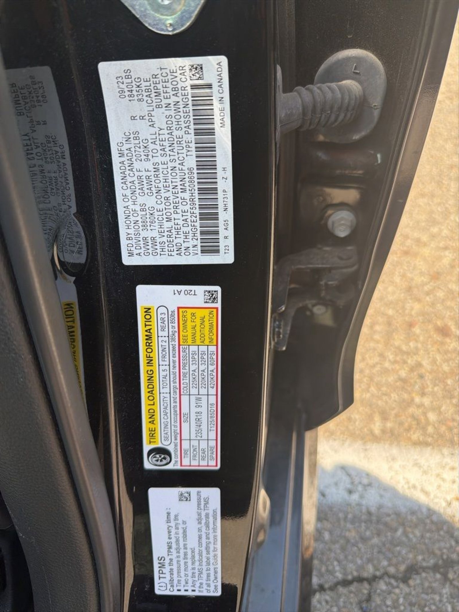 2024 Honda Civic Sport