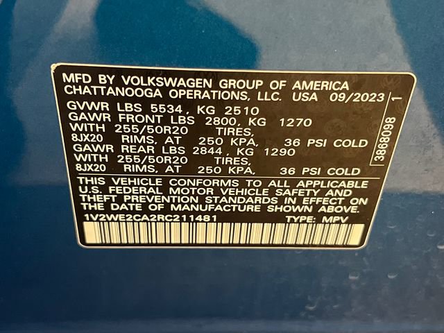 2024 Volkswagen Atlas Cross Sport SE