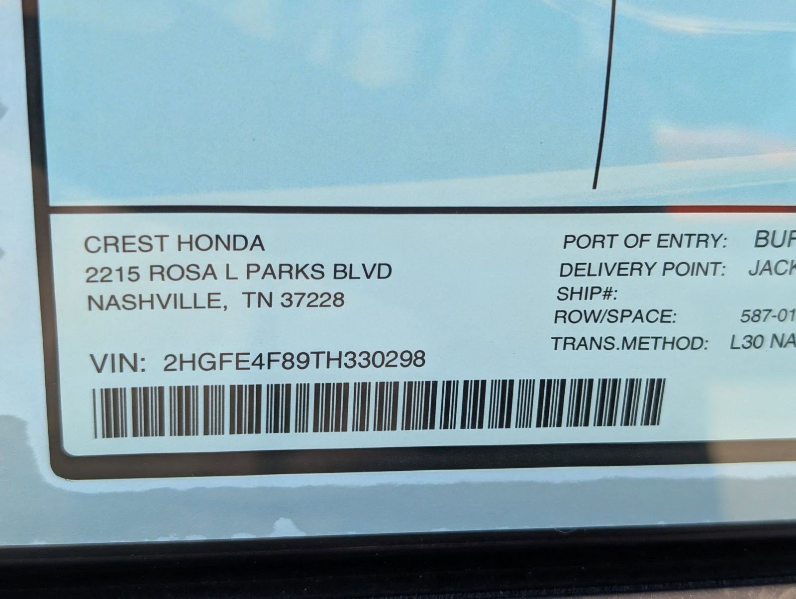 2026 Honda Civic FWD Hybrid Sedan