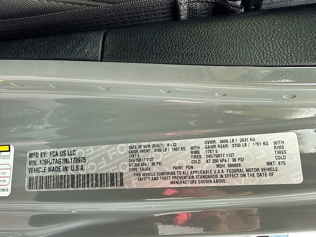 2022 Jeep Gladiator Sport