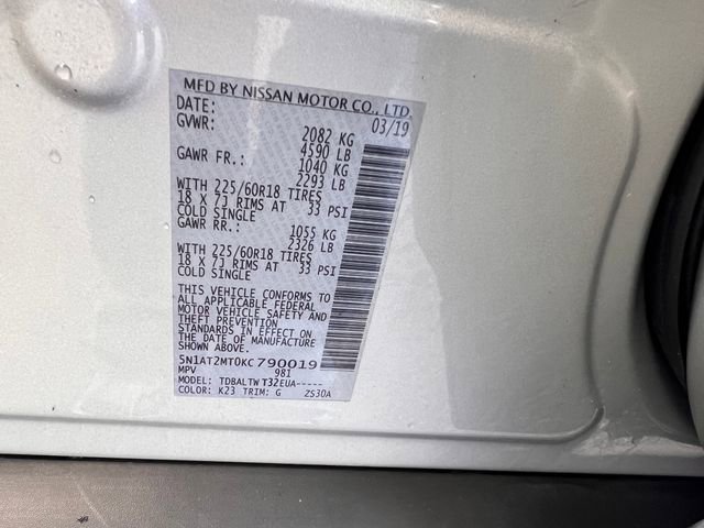 2019 Nissan Rogue SV