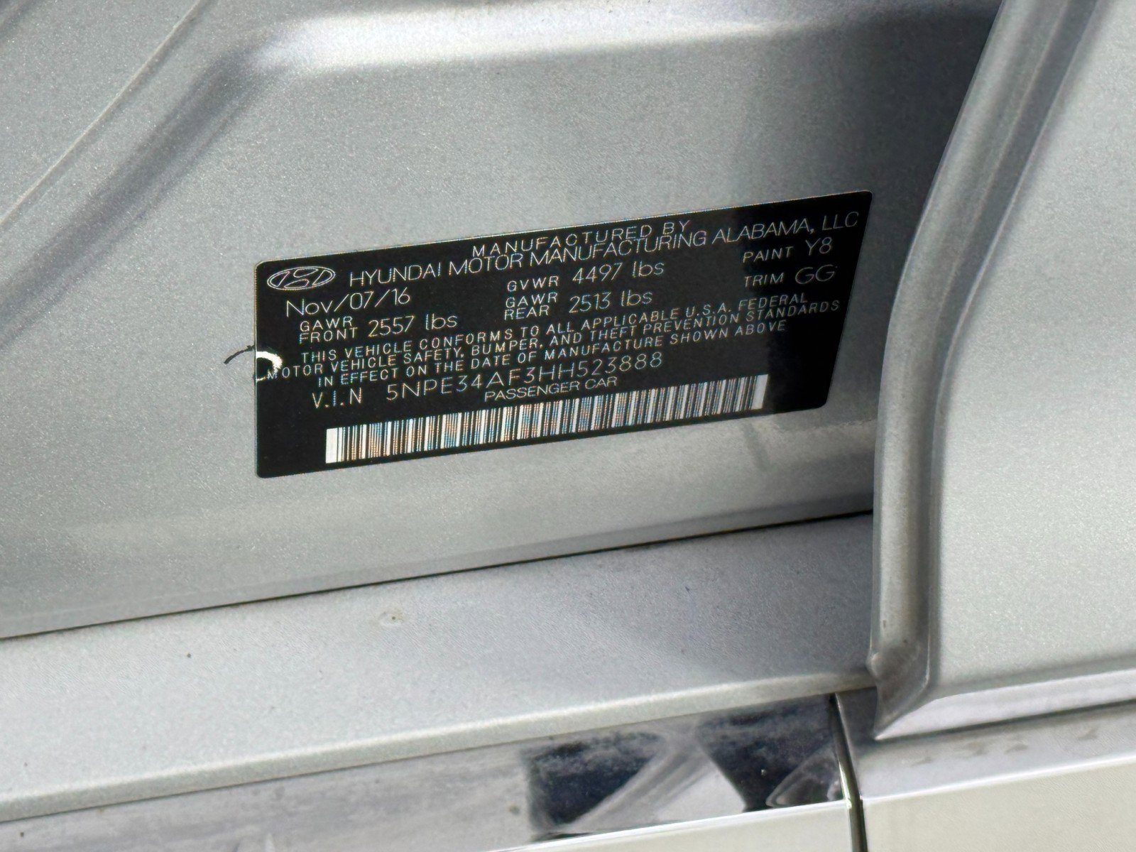 2017 Hyundai Sonata Sport