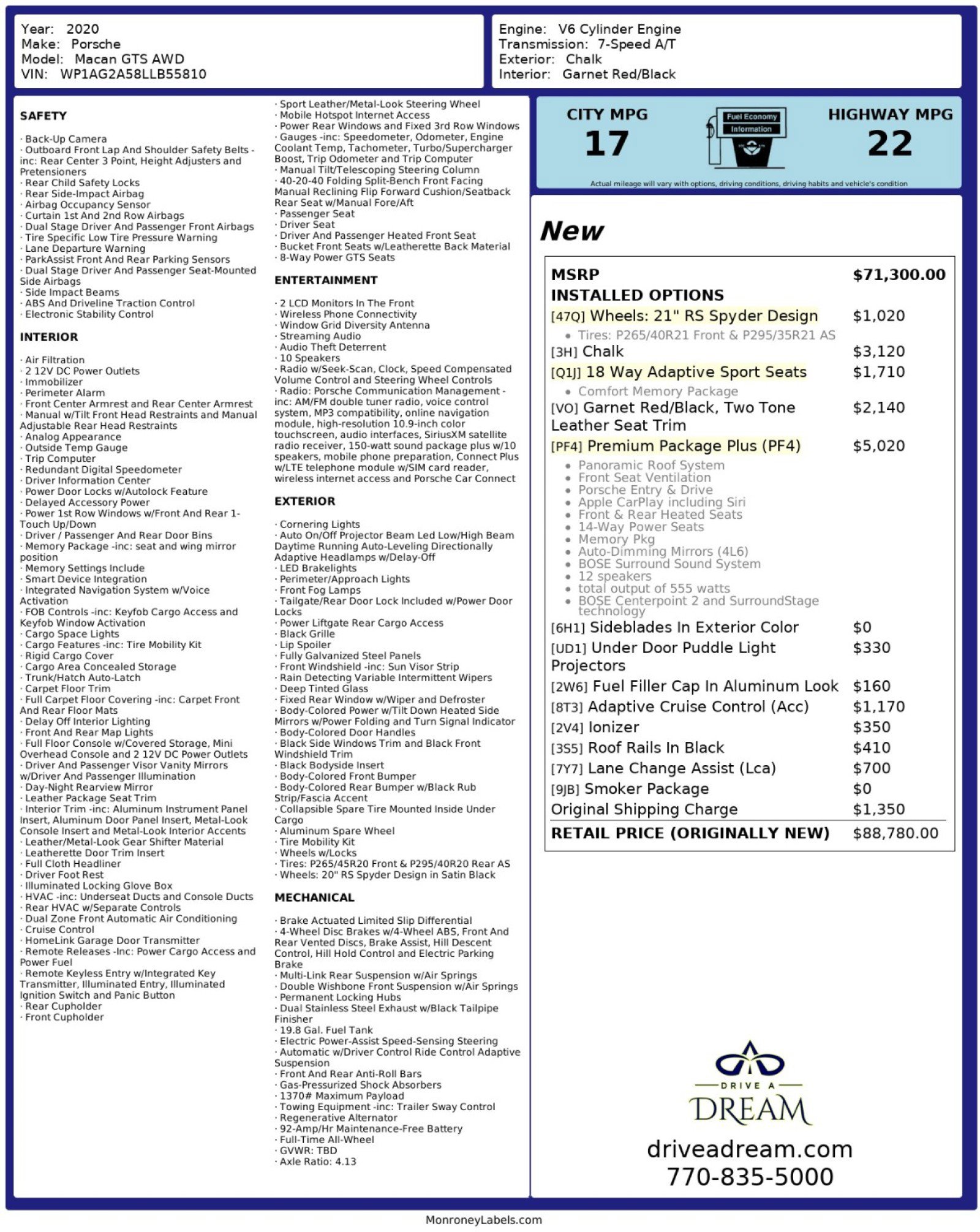 2020 Porsche Macan GTS