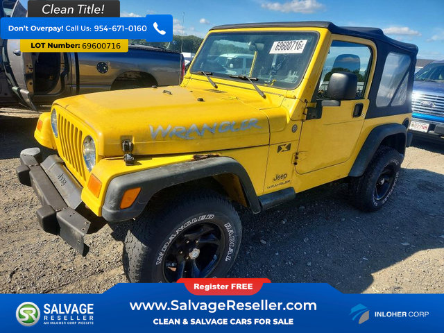 Used 2004 Jeep Wrangler X w/ Full Face Tire & Wheel Group