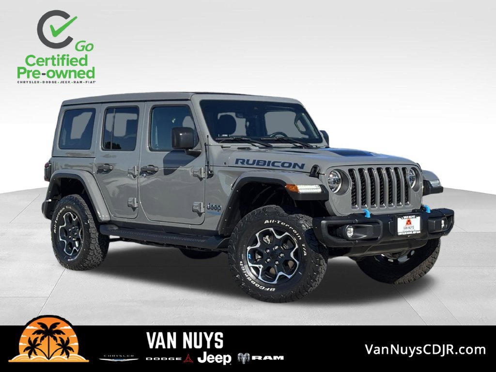 Certified 2022 Jeep Wrangler Unlimited Rubicon 4xe w/ Steel Bumper Group