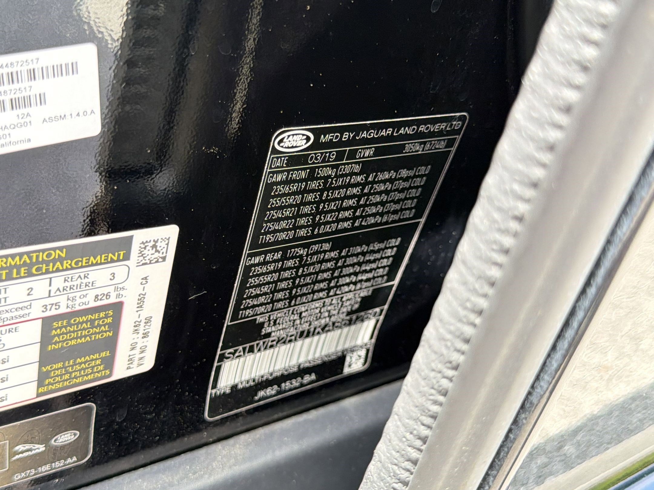 2019 Land Rover Range Rover Sport HSE