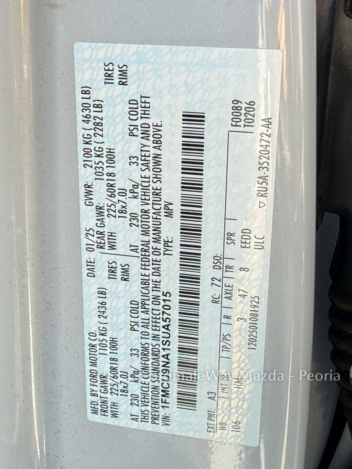 2025 Ford Escape ST-Line Select