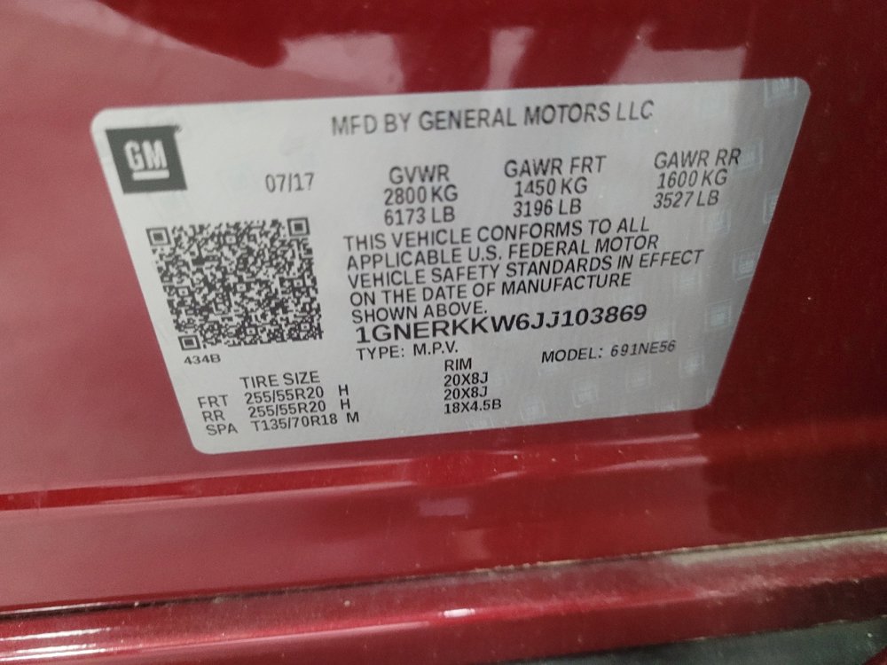 2018 Chevrolet Traverse Premier