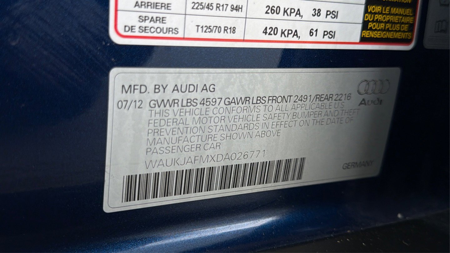 2013 Audi A3 TDI Premium Plus