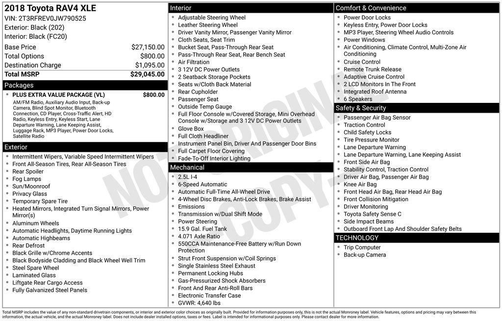 2018 Toyota RAV4 XLE