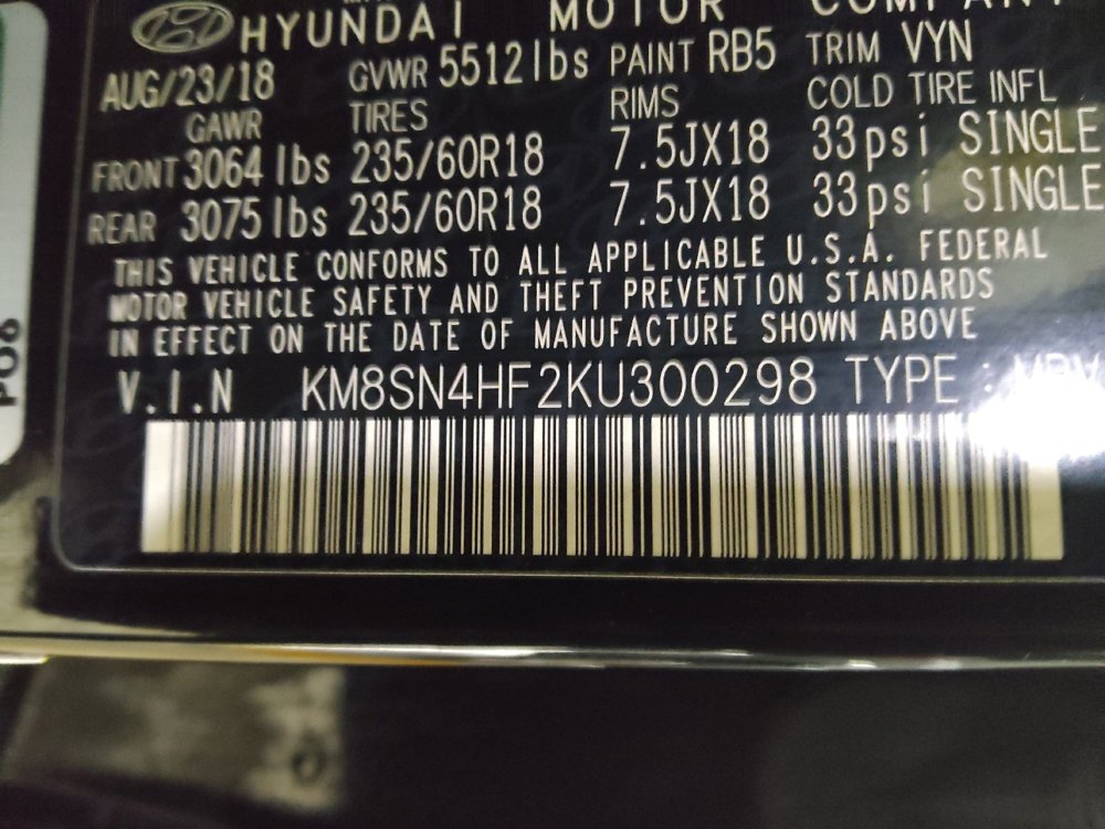 2019 Hyundai Santa Fe XL SE