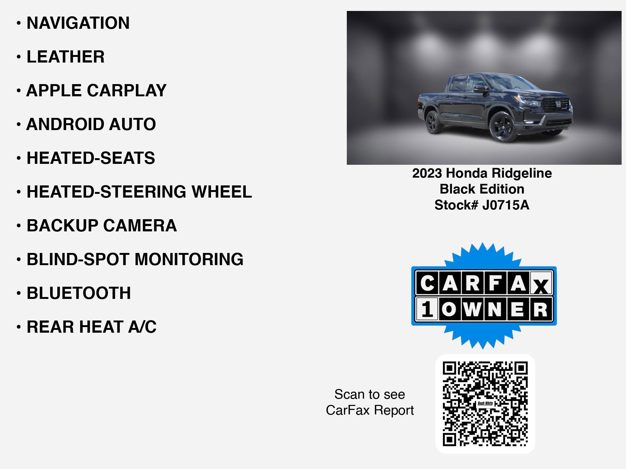2023 Honda Ridgeline Black Edition