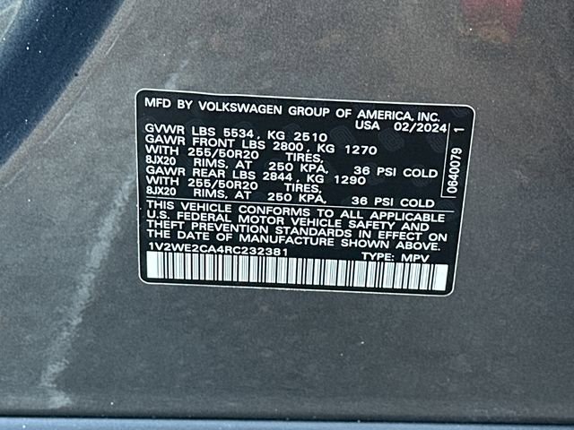 2024 Volkswagen Atlas Cross Sport SE