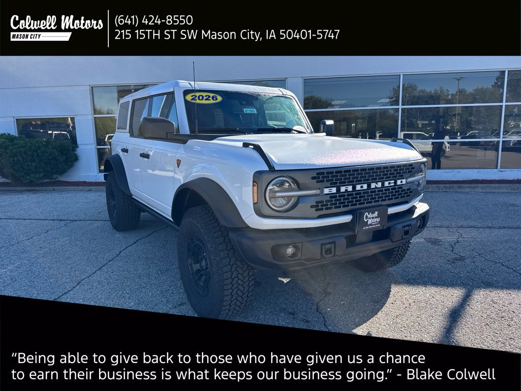 New 2026 Ford Bronco Badlands w/ Sasquatch Package