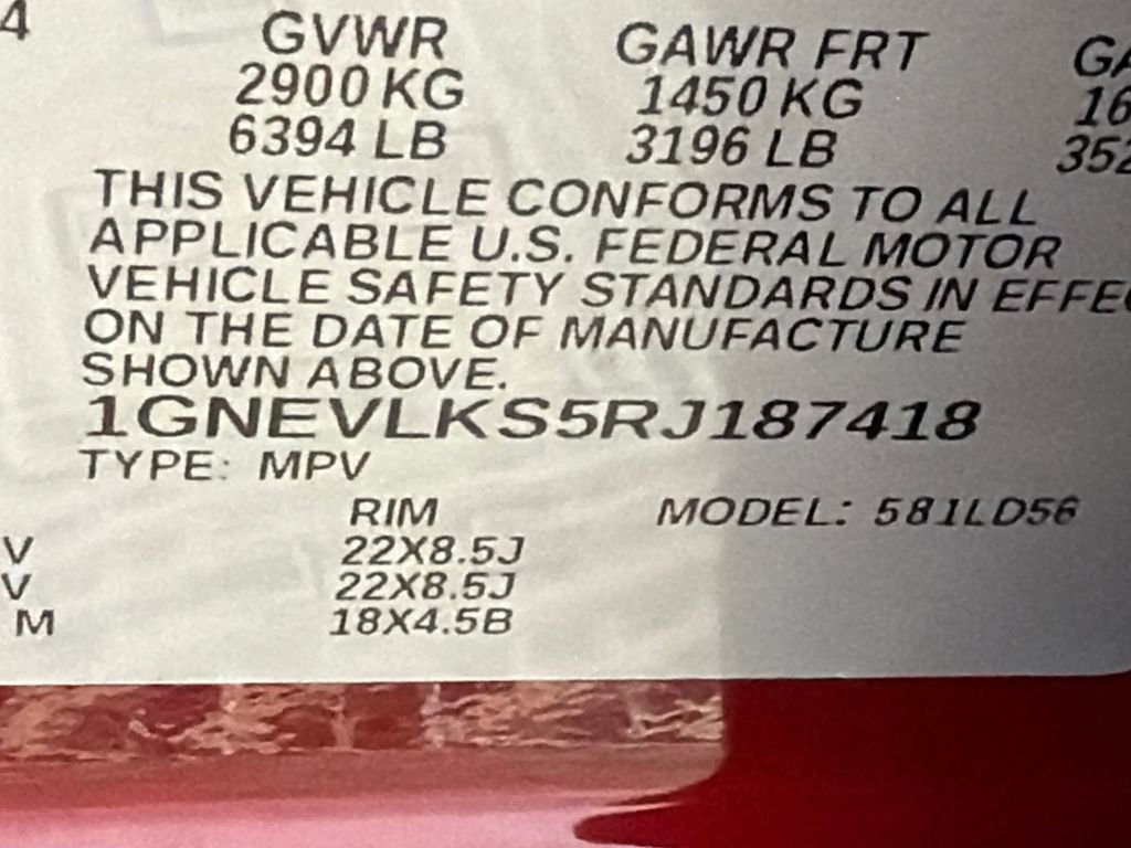 2024 Chevrolet Traverse RS