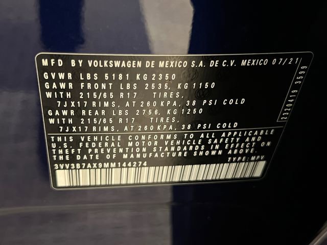 2021 Volkswagen Tiguan SE