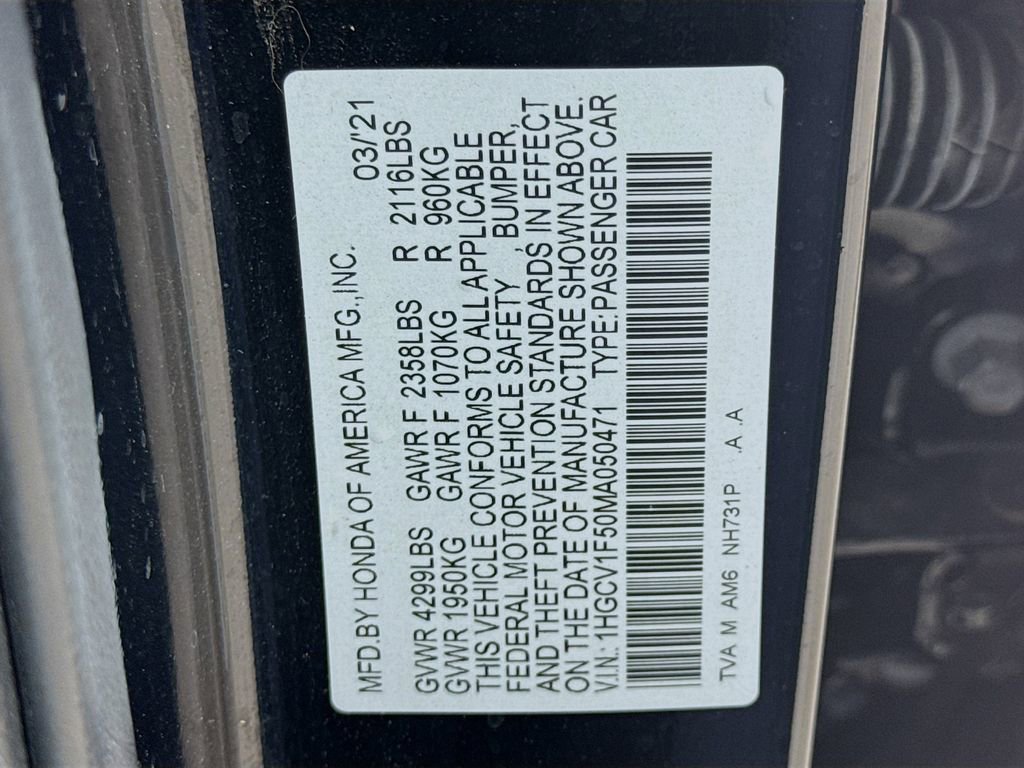 2021 Honda Accord EX-L