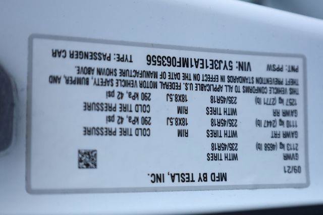 2021 Tesla Model 3 Standard Range Plus