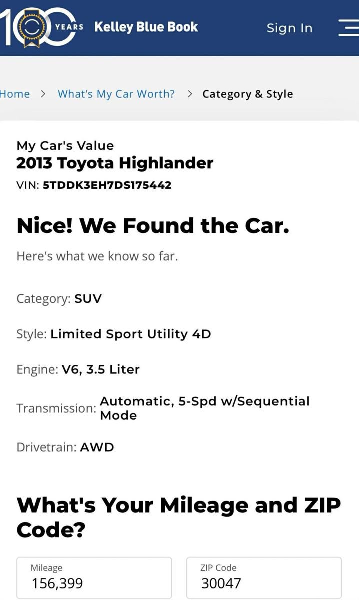 2013 Toyota Highlander Limited