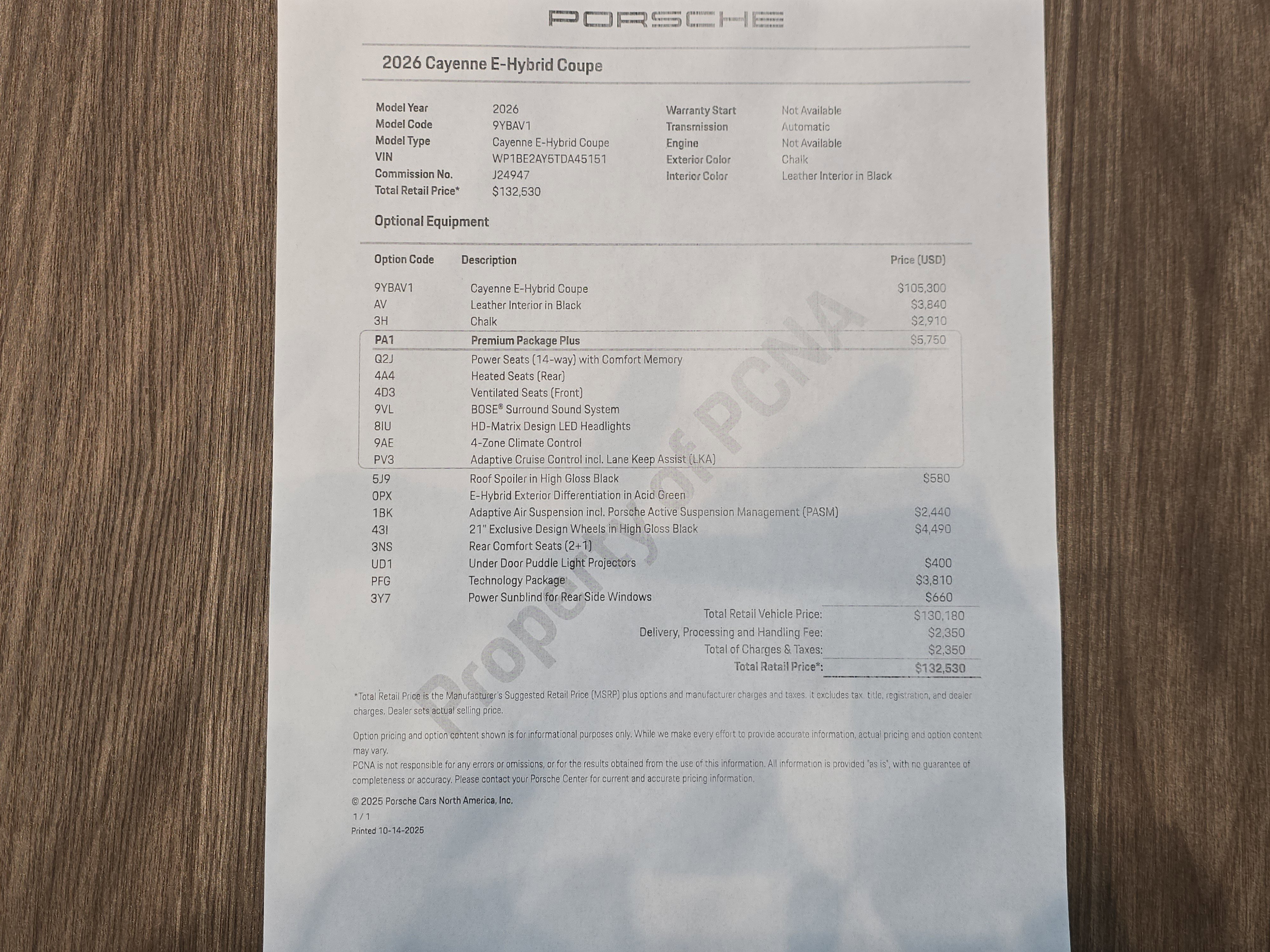 2026 Porsche Cayenne E-Hybrid