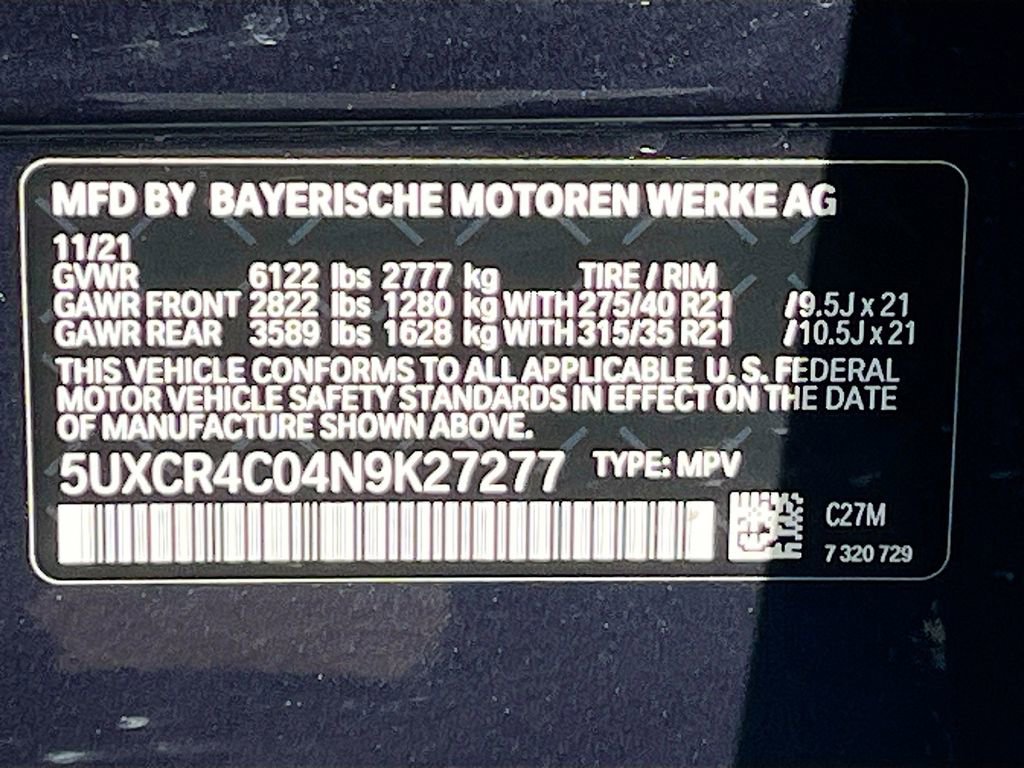 2022 BMW X5 sDrive40i
