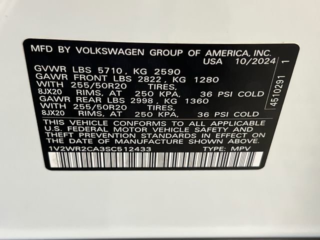 2025 Volkswagen Atlas SE