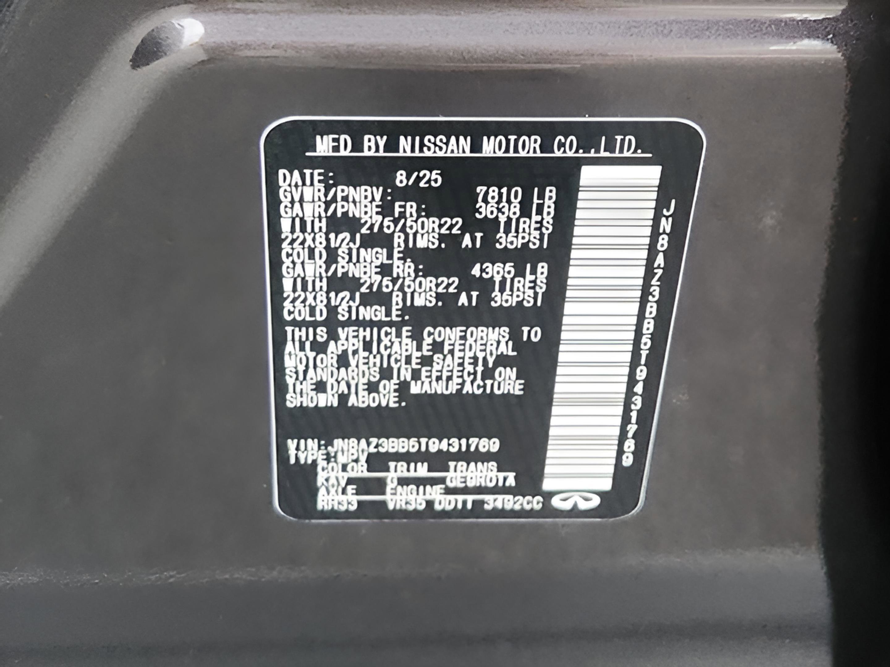 2026 INFINITI Qx80 Luxe