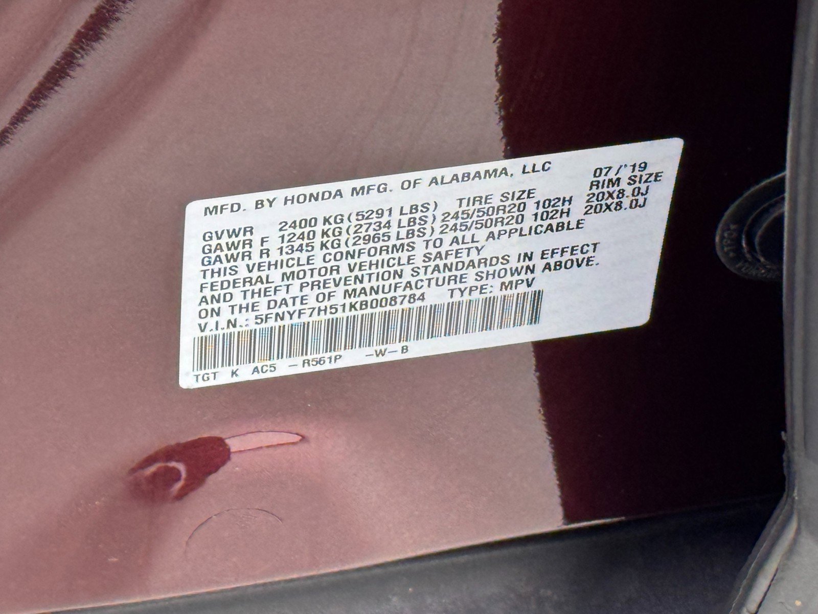 2019 Honda Passport EX-L