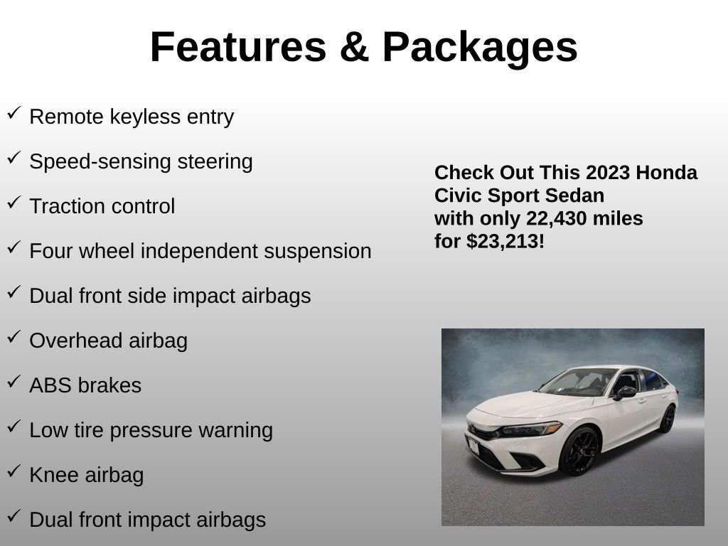 2023 Honda Civic Sport