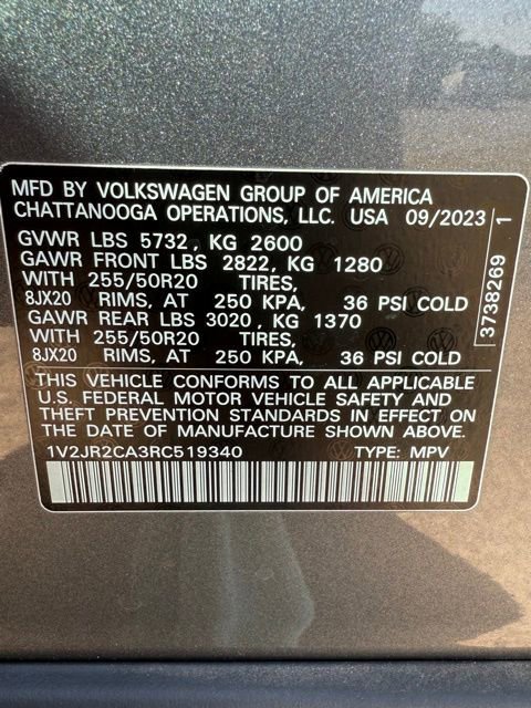 2024 Volkswagen Atlas SE