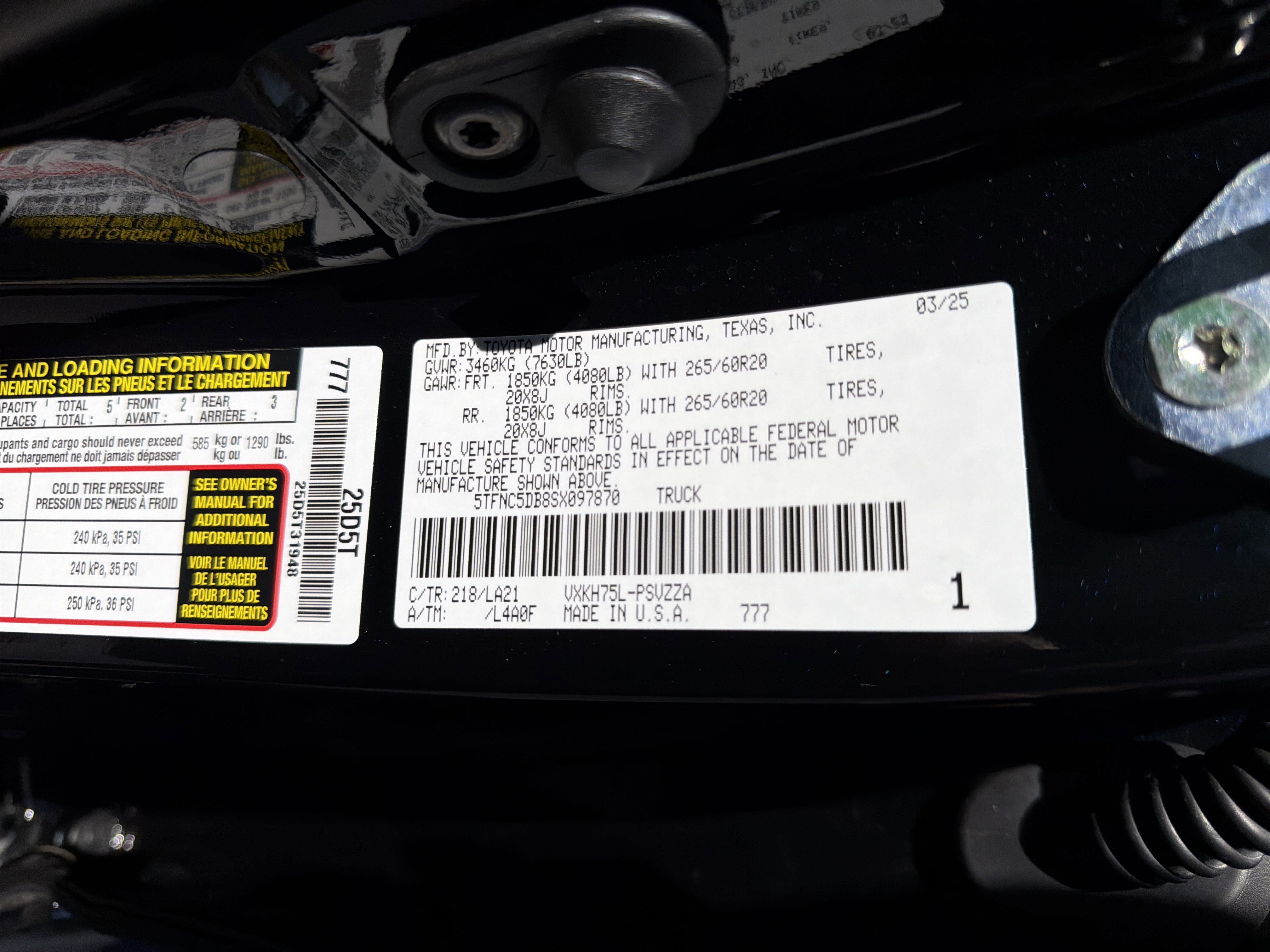 2025 Toyota Tundra Platinum