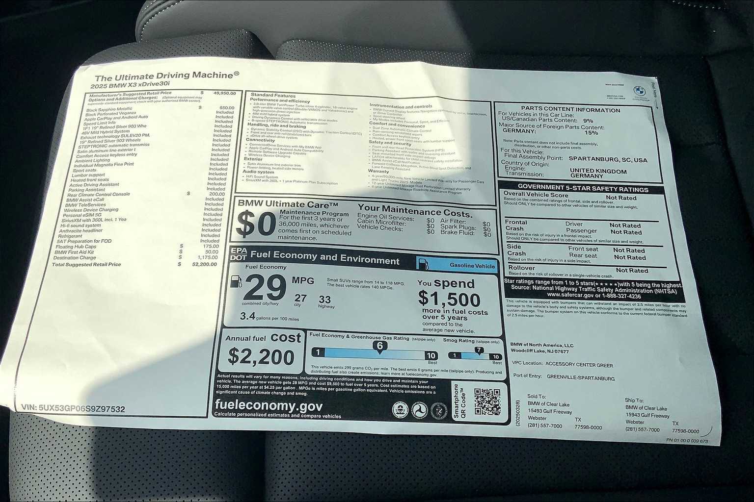 2025 BMW X3 xDrive30i