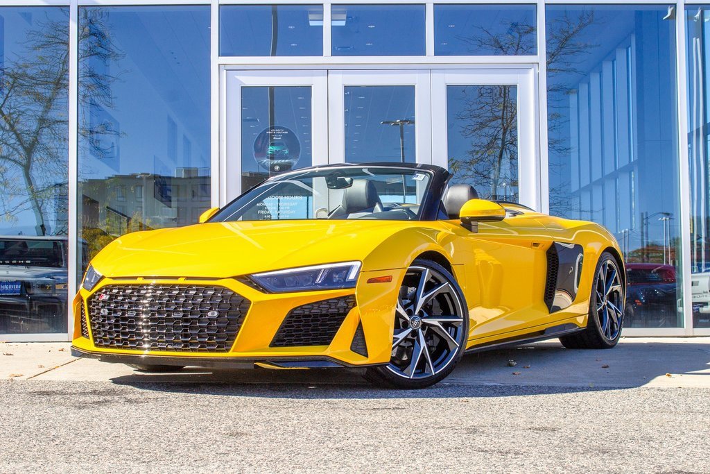 Audi R8 Spyder V10 イエロー e1c56582-audi-r8-spyder-