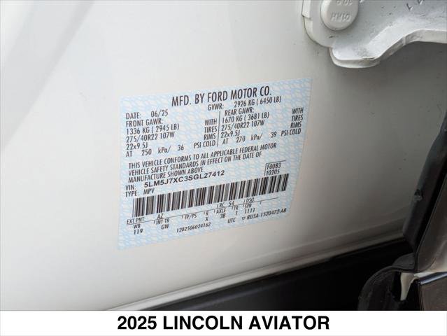 2025 Lincoln Aviator Reserve