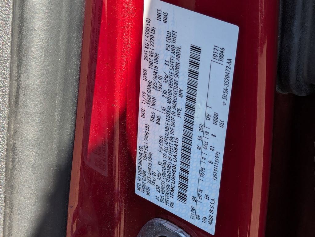 2020 Ford Escape SEL