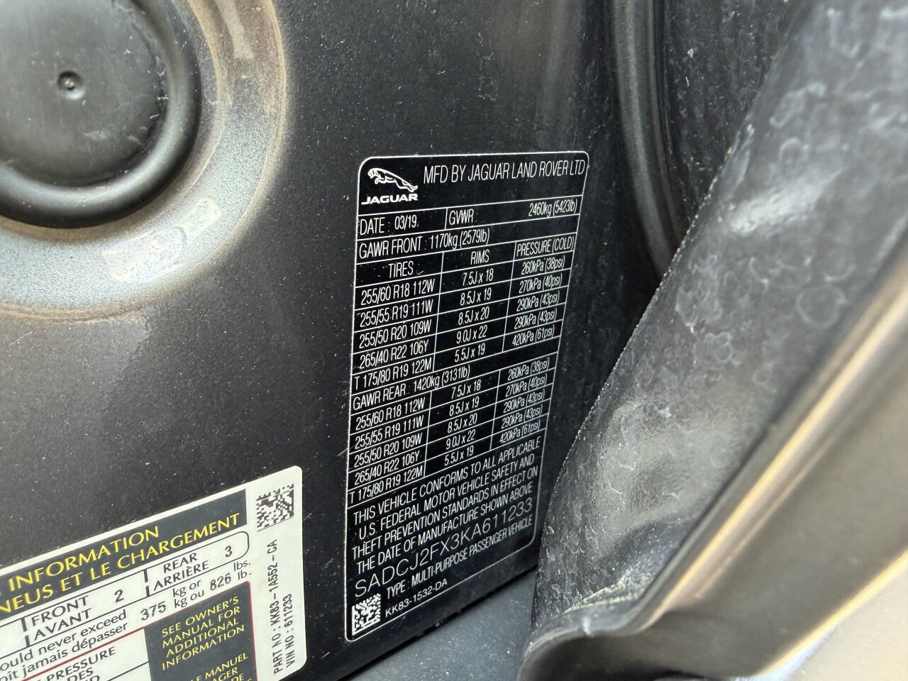 2019 Jaguar F-Pace Premium