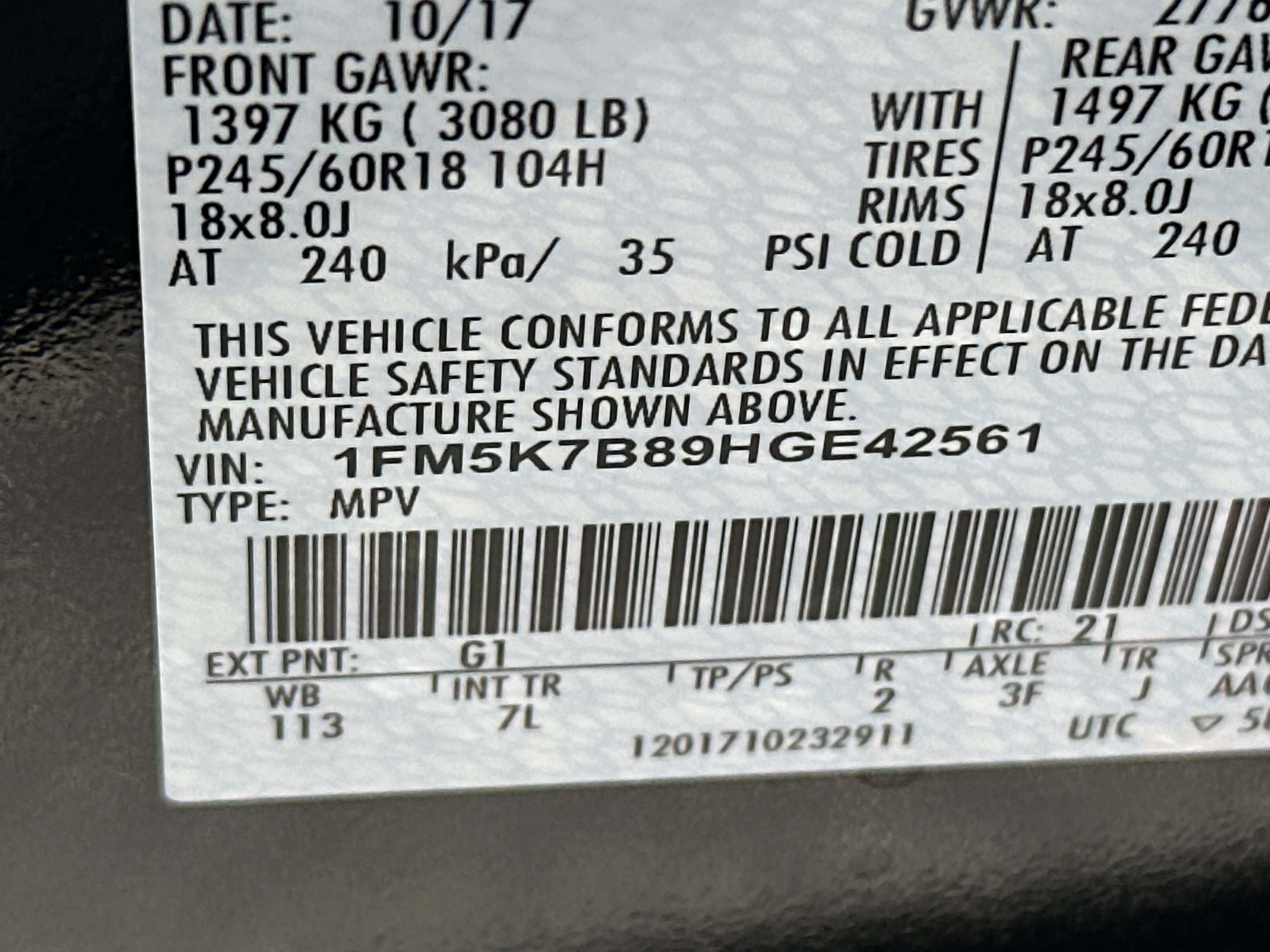 2017 Ford Explorer FWD