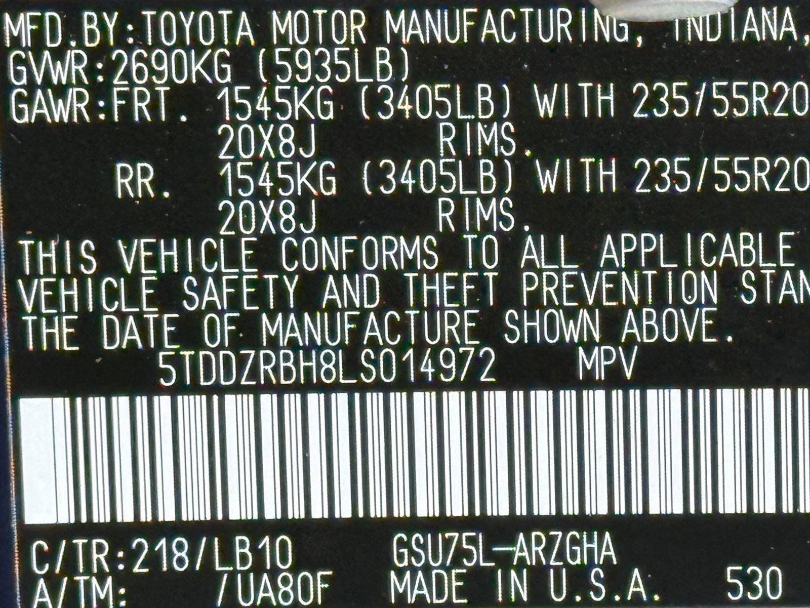 2020 Toyota Highlander Limited