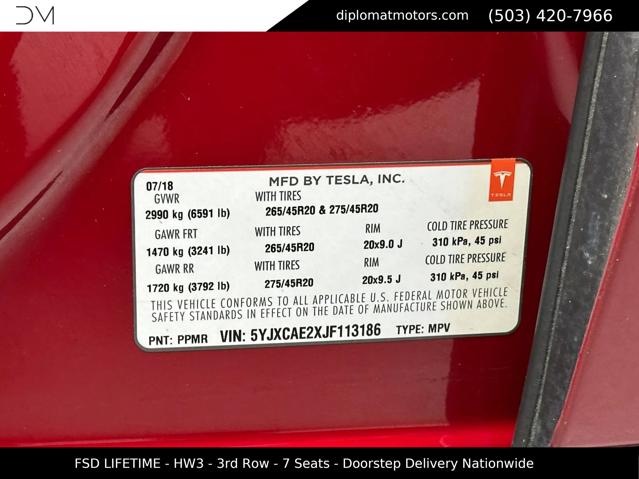 2018 Tesla Model X 75D