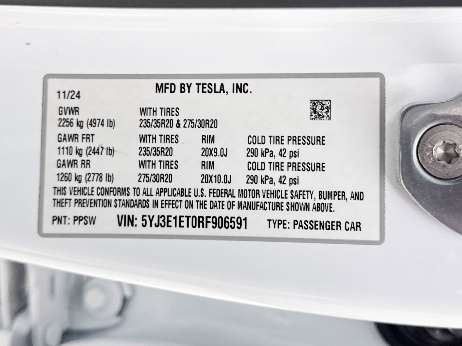 2024 Tesla Model 3 Performance