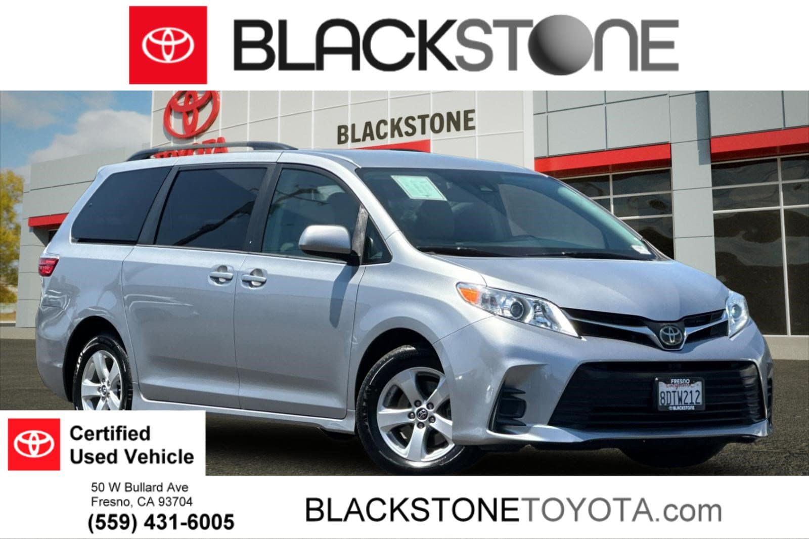 Certified 2018 Toyota Sienna LE