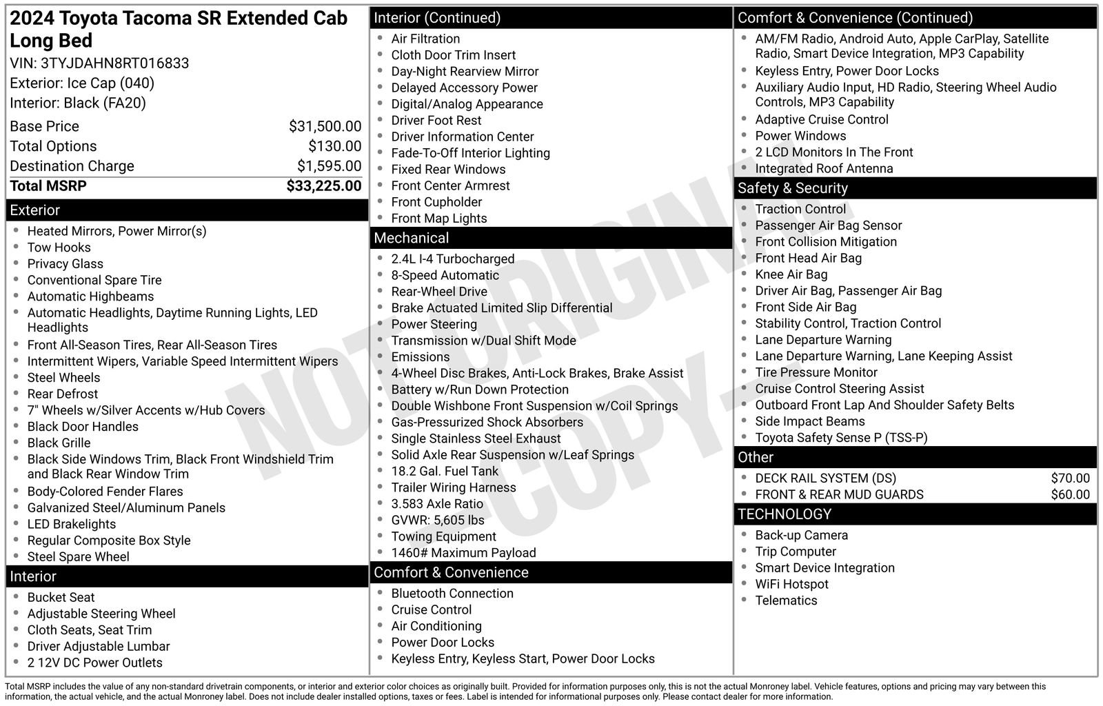 2024 Toyota Tacoma SR