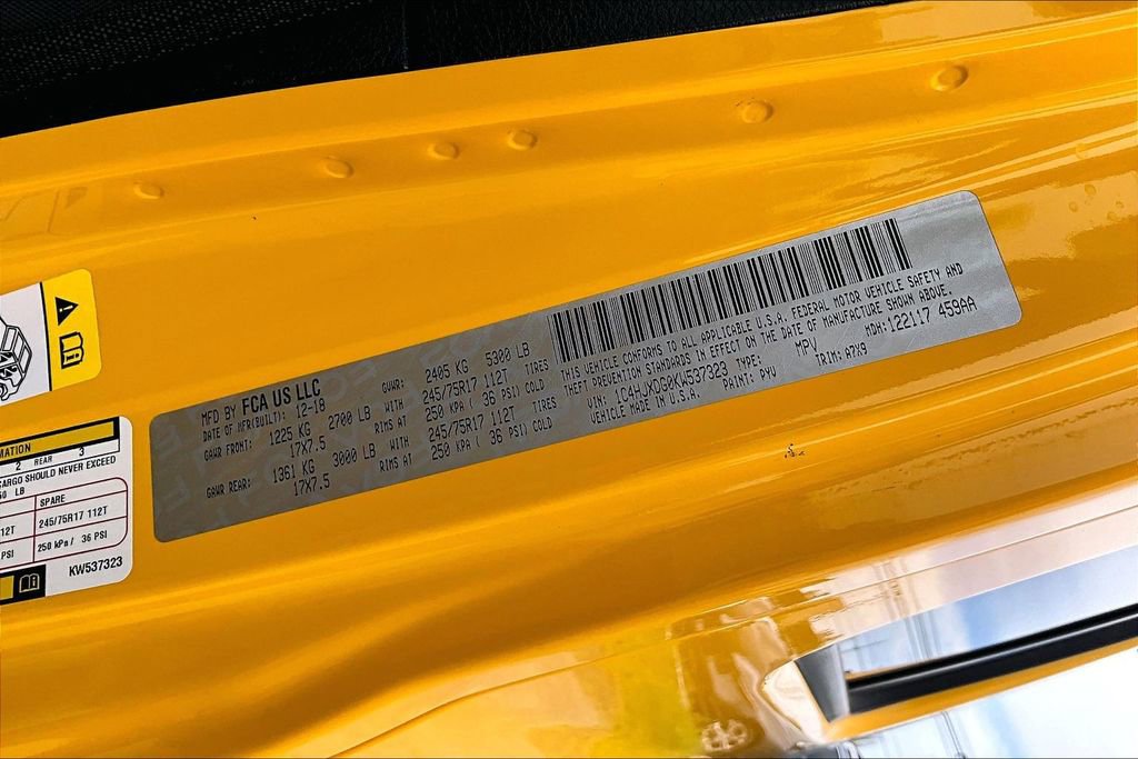 2019 Jeep Wrangler Unlimited Sport S