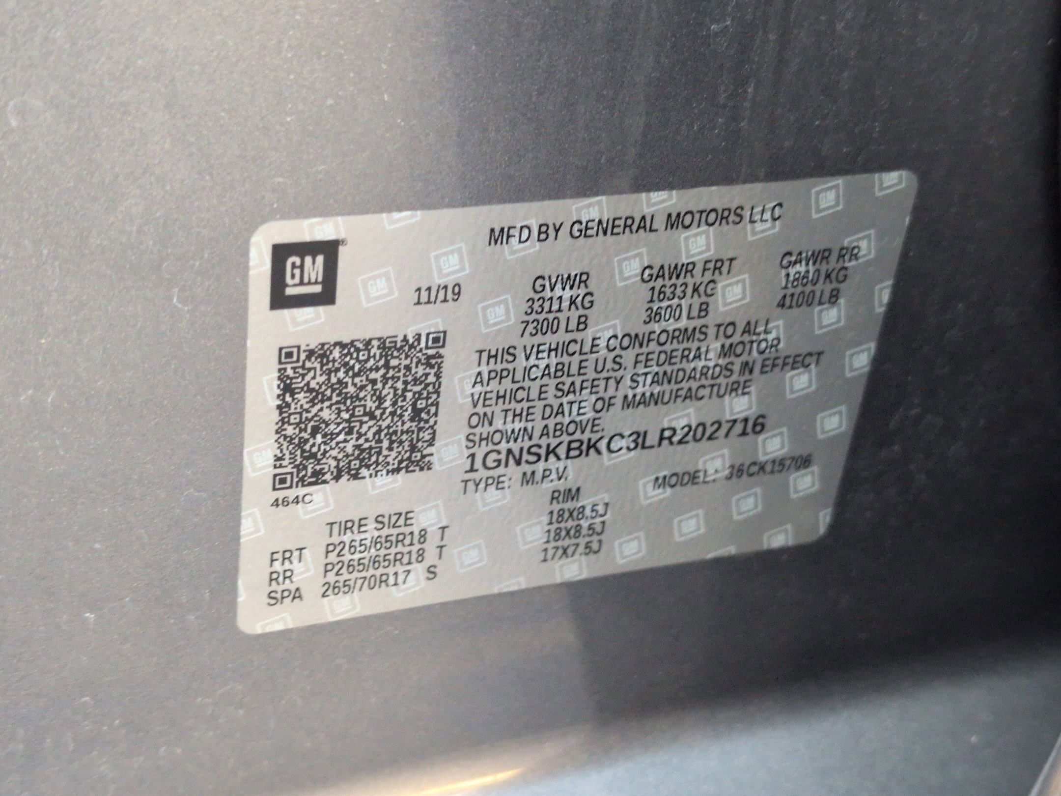 2020 Chevrolet Tahoe LT