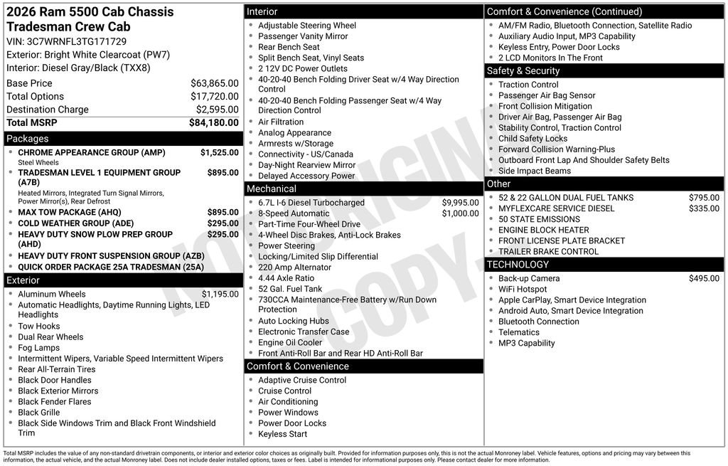 2026 RAM 5500 Tradesman
