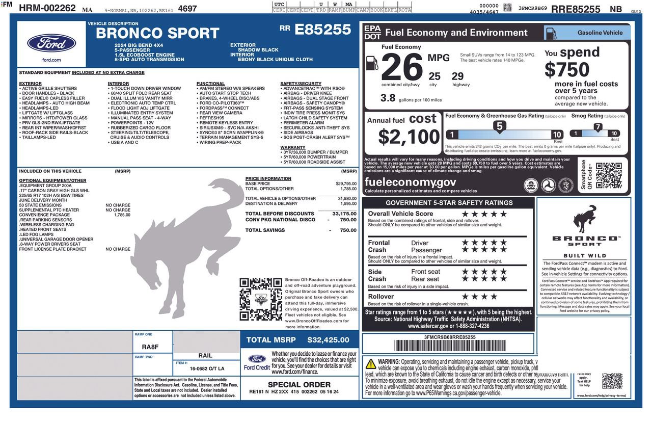 2024 Ford Bronco Sport Big Bend